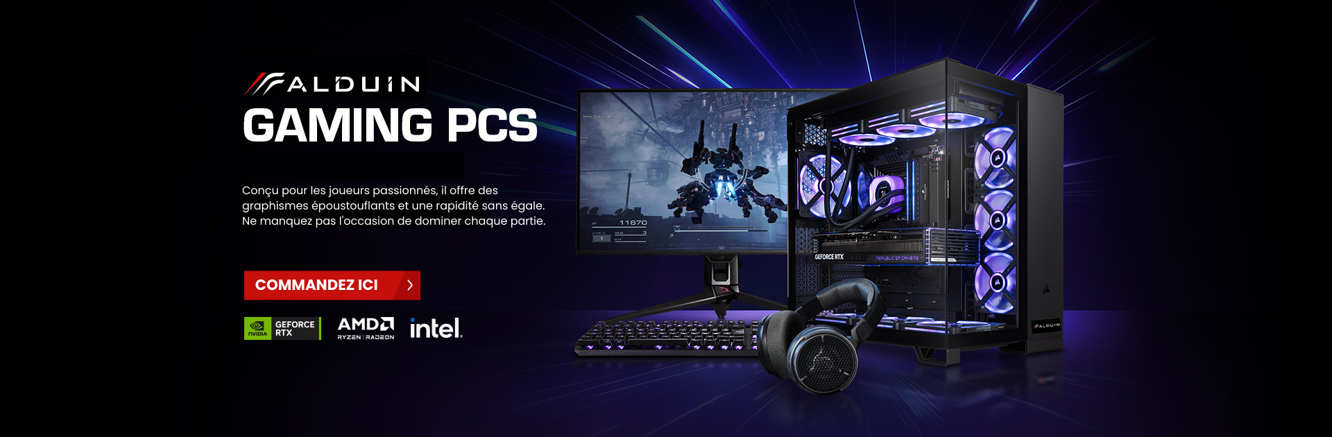 "Qualité, puissance et design : trouvez le PC parfait chez nous !"